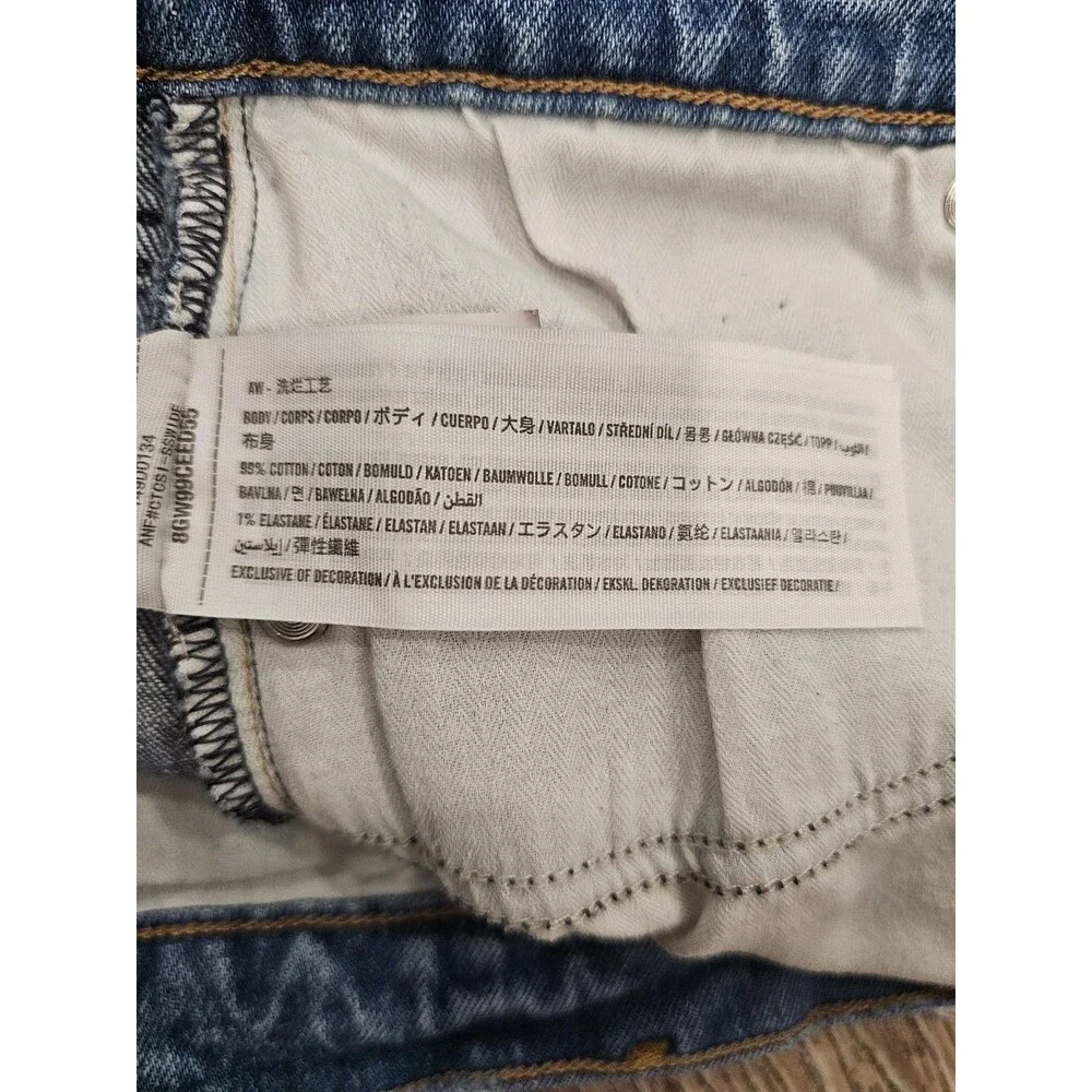 Abercrombie And Fitch Women's High Rise Mom Jeans Size 25/0 - Picture 7 of 7